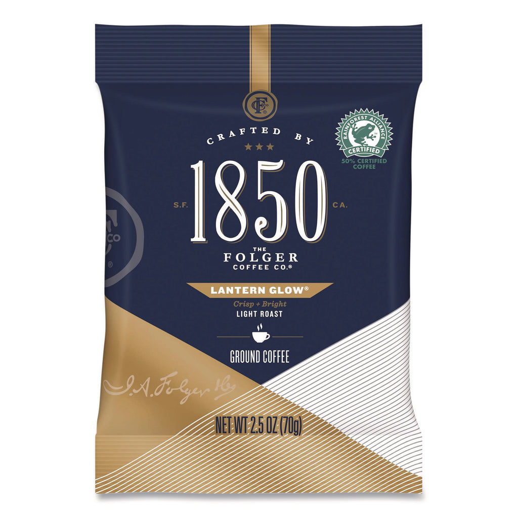 Coffee Fraction Packs, Lantern Glow, Light Roast, 2.5 oz Pack, 24 Packs/Carton