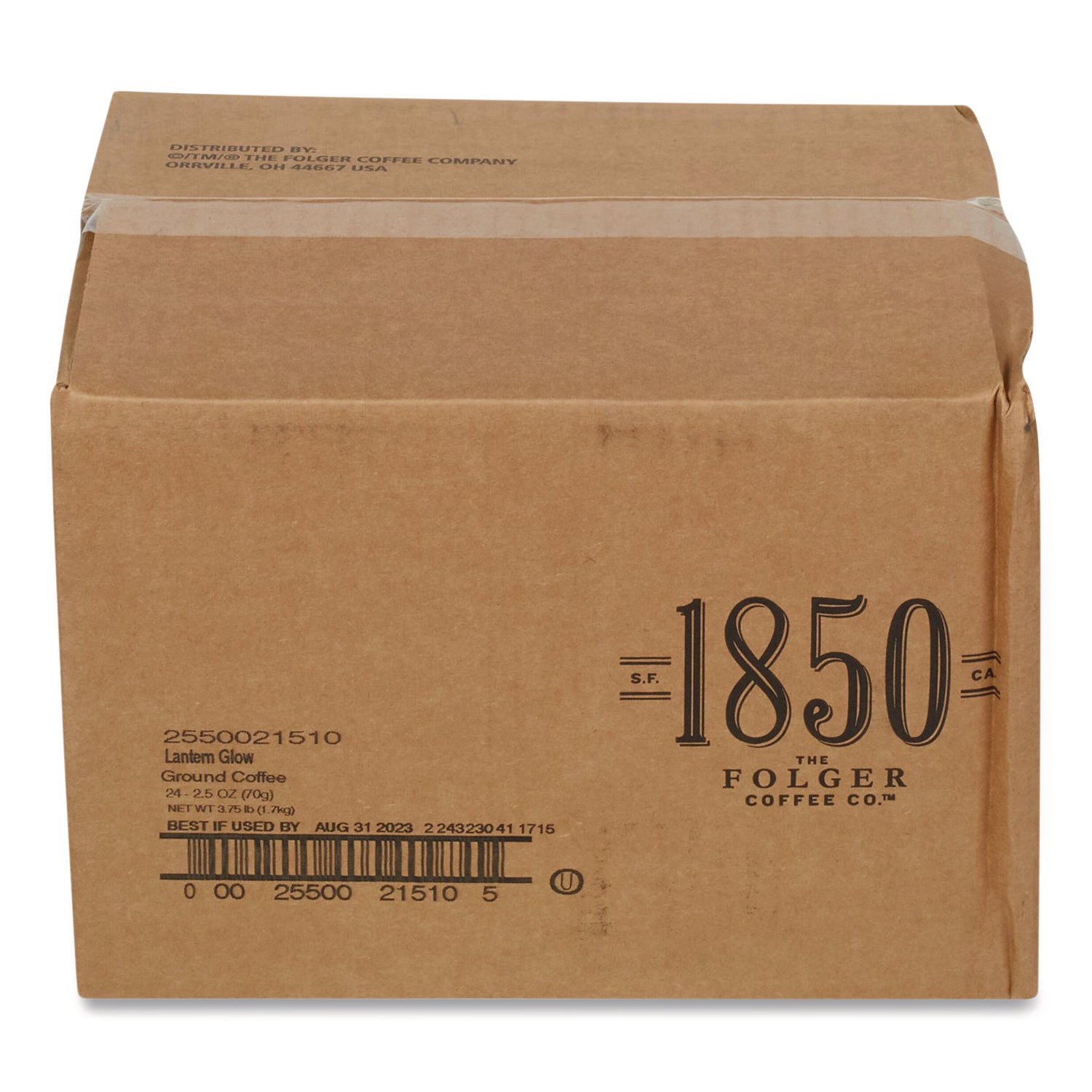 Coffee Fraction Packs, Lantern Glow, Light Roast, 2.5 oz Pack, 24 Packs/Carton