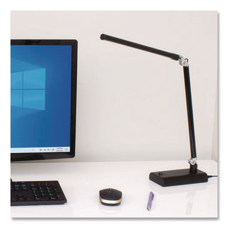 LED Desk Lamp, 7w x 3.5d x 14.5h, Black, Ships in 4-6 Business Days