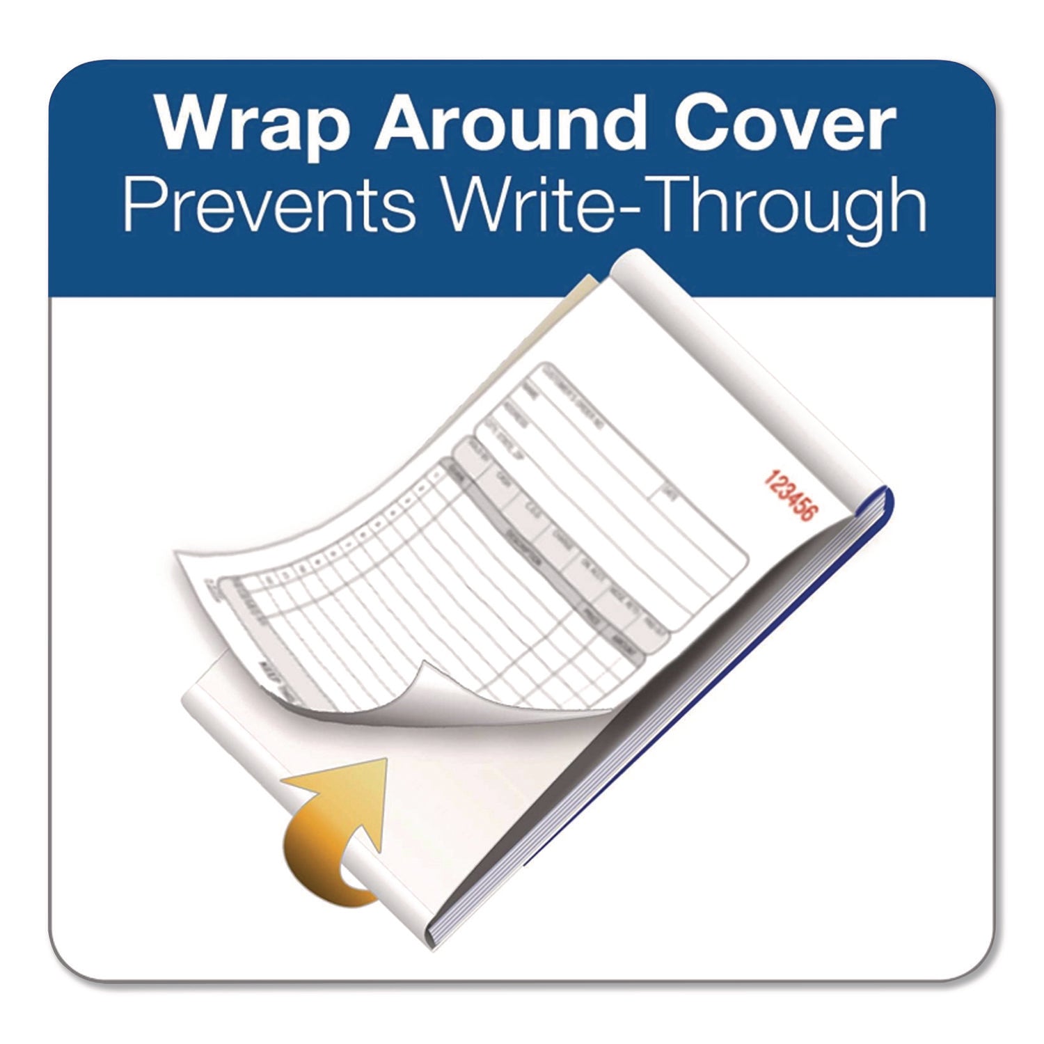 2-Part Sales Book, 12 Lines, Two-Part Carbonless, 4.19 x 7.19, 50 Forms/Pad, 10 Pads/Box