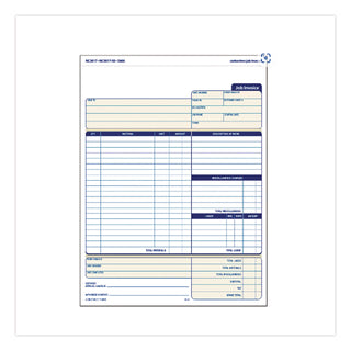 Adams Contractor Forms - 100 Sheet(s) - 2 PartCarbonless Copy - 8.50" x 11.43" Form Size - White - 1 Each