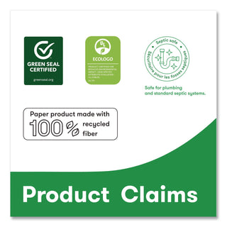 Perform Bath Tissue for Tandem Dispensers, Septic Safe, 2-Ply, White, 3.5" x 1,400 ft, 6 Rolls/Carton