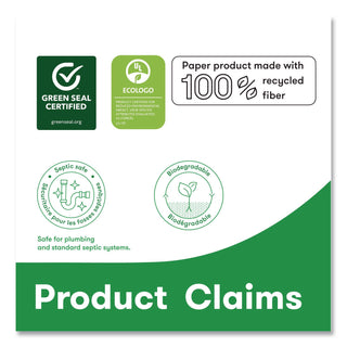 Perform Bath Tissue for Tandem Dispensers, Septic Safe, 2-Ply, White, 3.45" x 1,250 ft, 6 Rolls/Carton