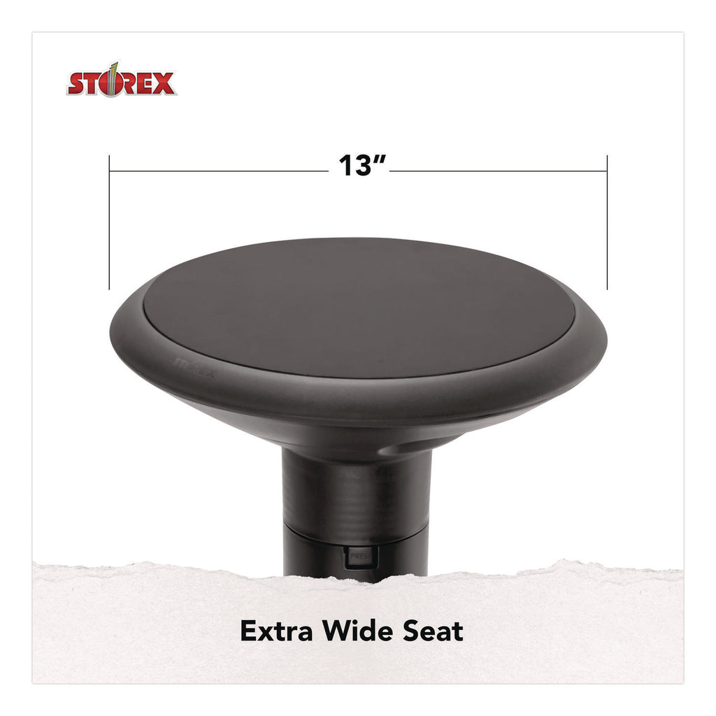 Storex Wiggle Stool - Black - 1 / Carton