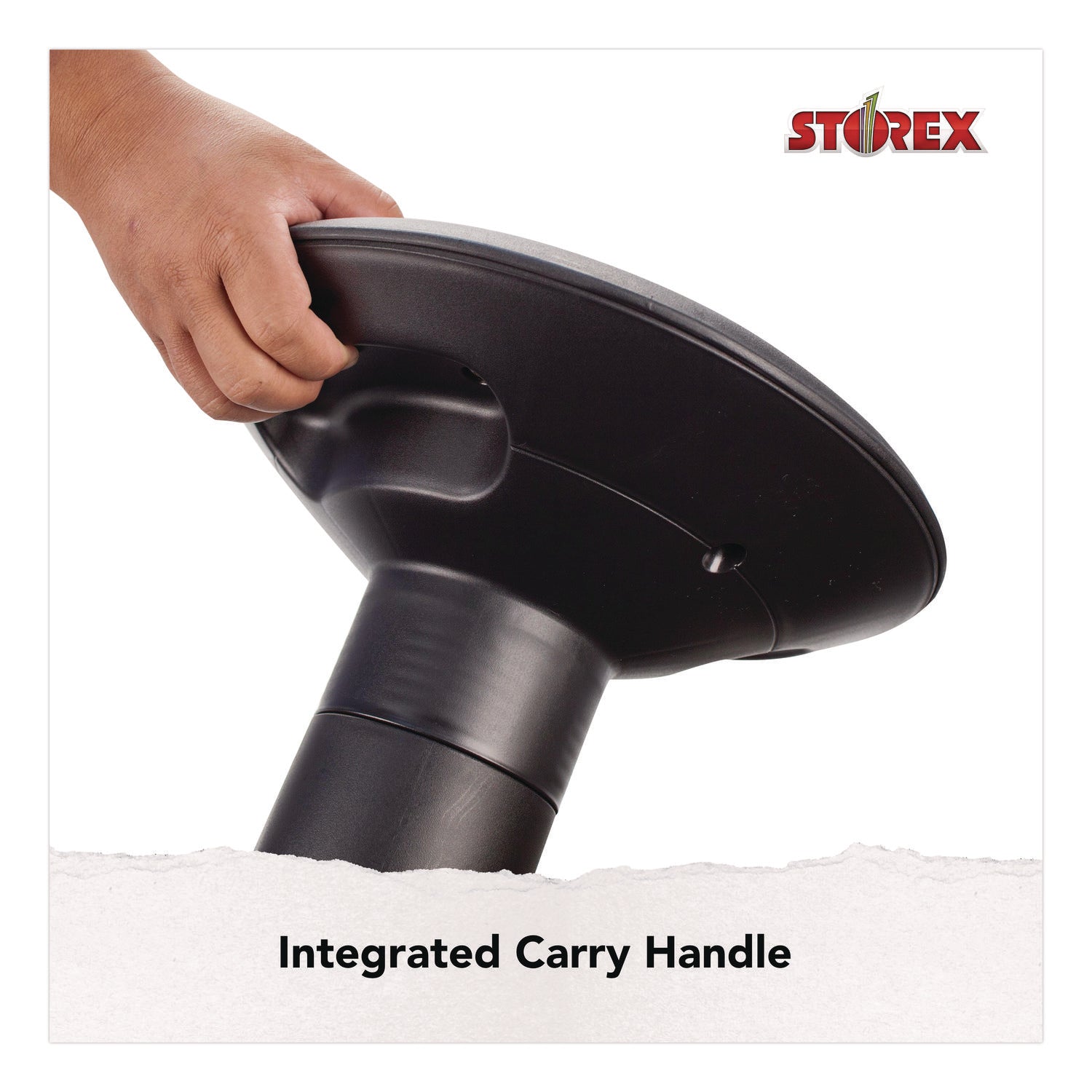 Storex Wiggle Stool - Black - 1 / Carton