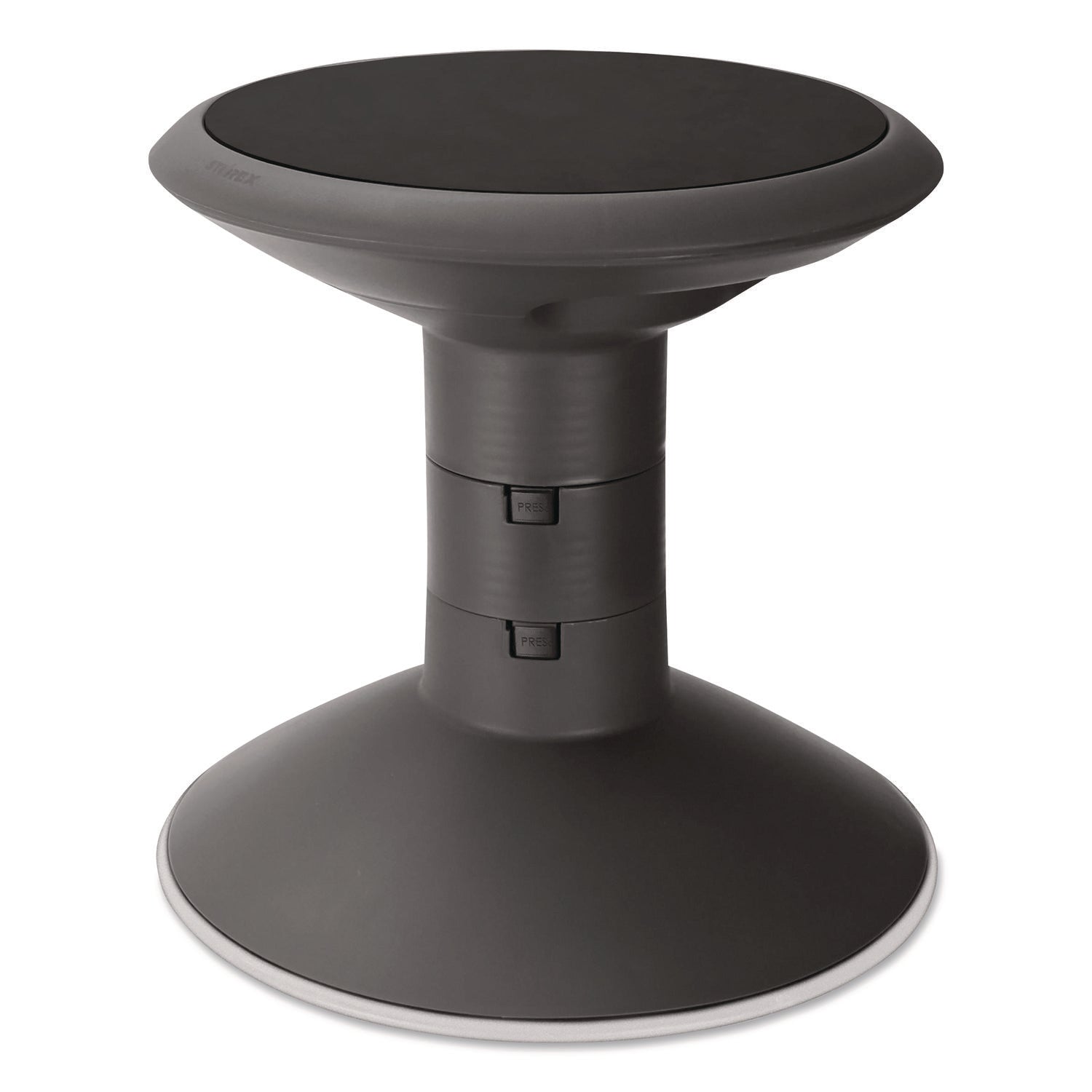 Storex Wiggle Stool - Black - 1 / Carton