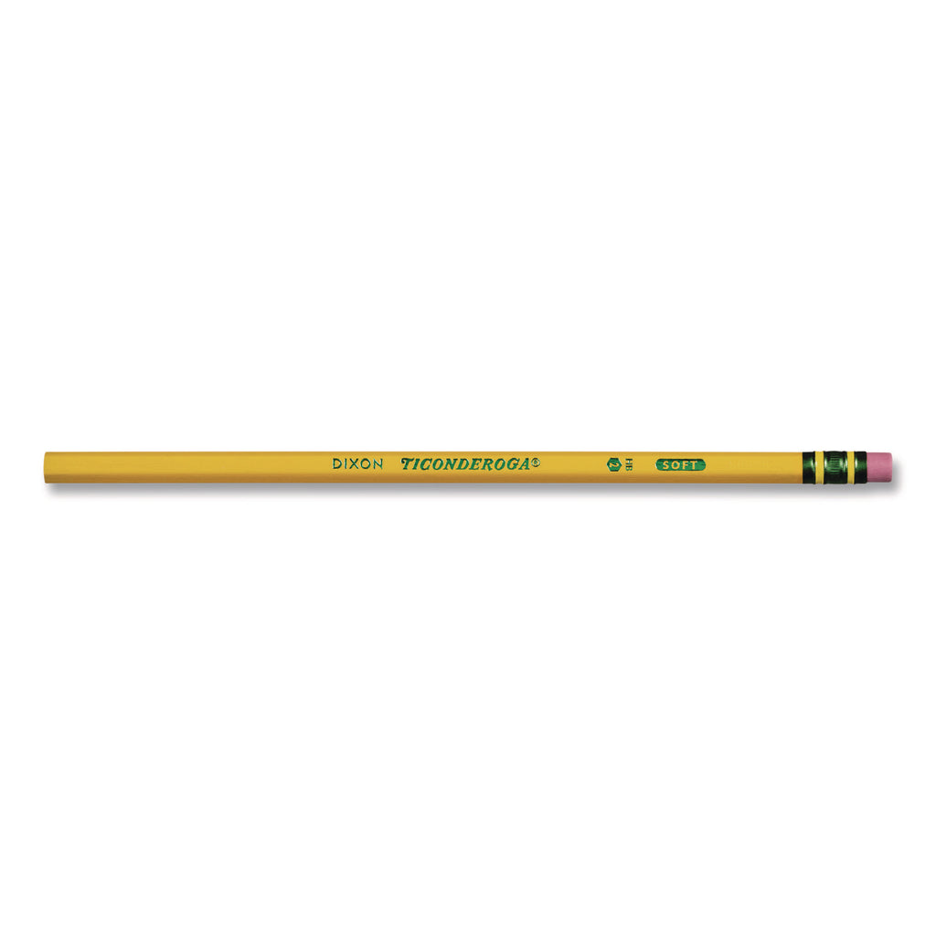 Pencils, B (#1), Black Lead, Yellow Barrel, Dozen