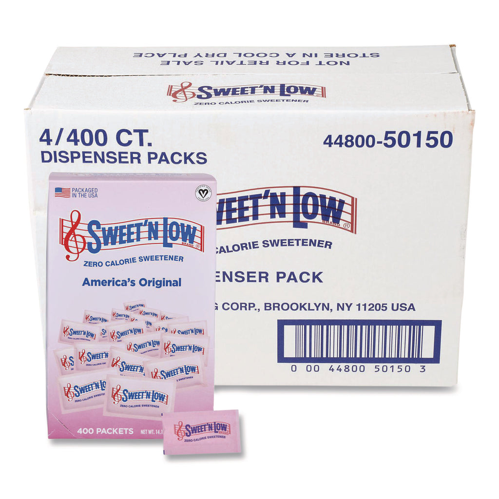 Zero Calorie Sweetener, 1 g Packet, 400 Packet/Box, 4 Box/Carton