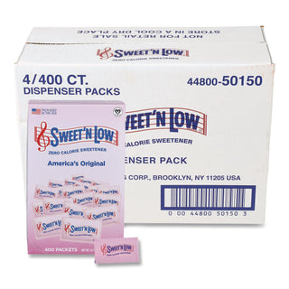 Zero Calorie Sweetener, 1 g Packet, 400 Packet/Box, 4 Box/Carton