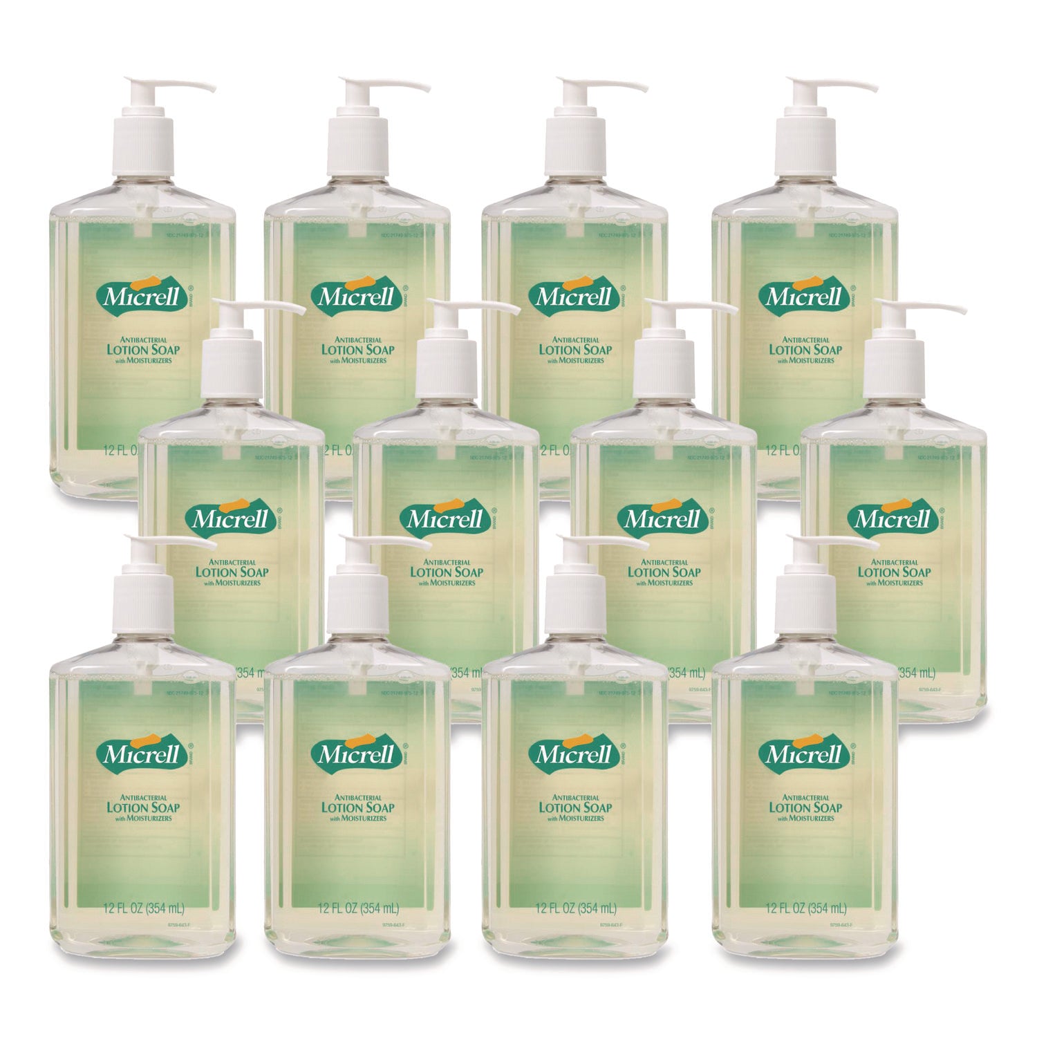Antibacterial Lotion Soap, Light Scent, 12 oz Pump Bottle