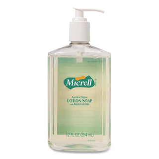 Micrell Antibacterial Lotion Soap - 12 fl oz (354.9 mL) - Pump Bottle Dispenser - Kill Germs - Hand - Antibacterial - Orange - Fast Acting, Bio-based, Non-irritating, Triclosan-free - 12 / Carton