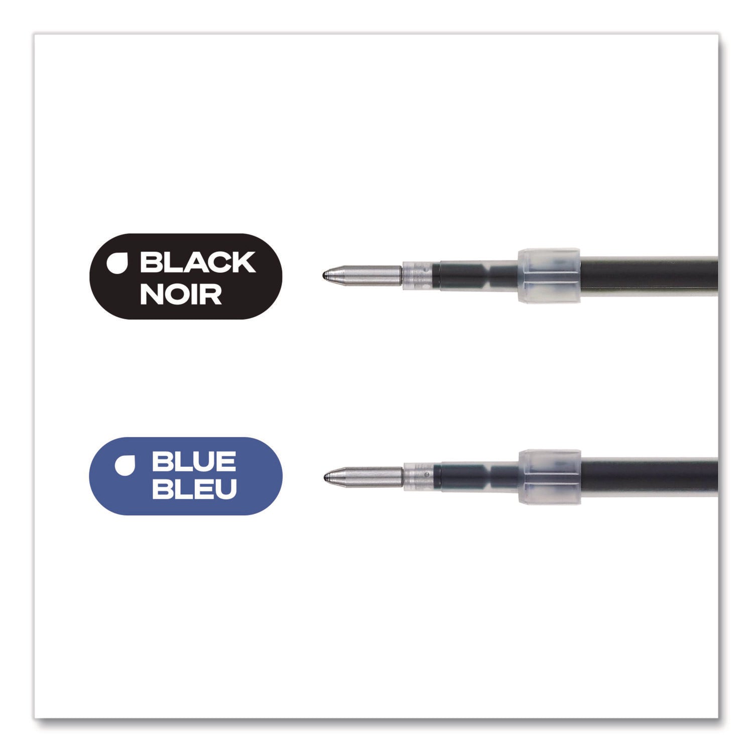 Refill for JetStream RT Pens, Bold Conical Tip, Black Ink, 2/Pack