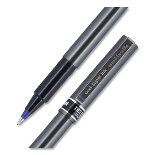 uni-ball - Deluxe Roller Ball Stick Water-Proof Pen, Blue Ink, Micro, Sold as 1 DZ