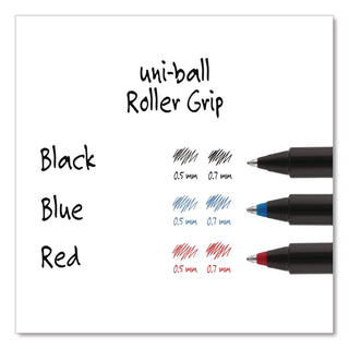 Deluxe Roller Ball Pen, Stick, Fine 0.7 mm, Black Ink, Champagne/Black Barrel, Dozen