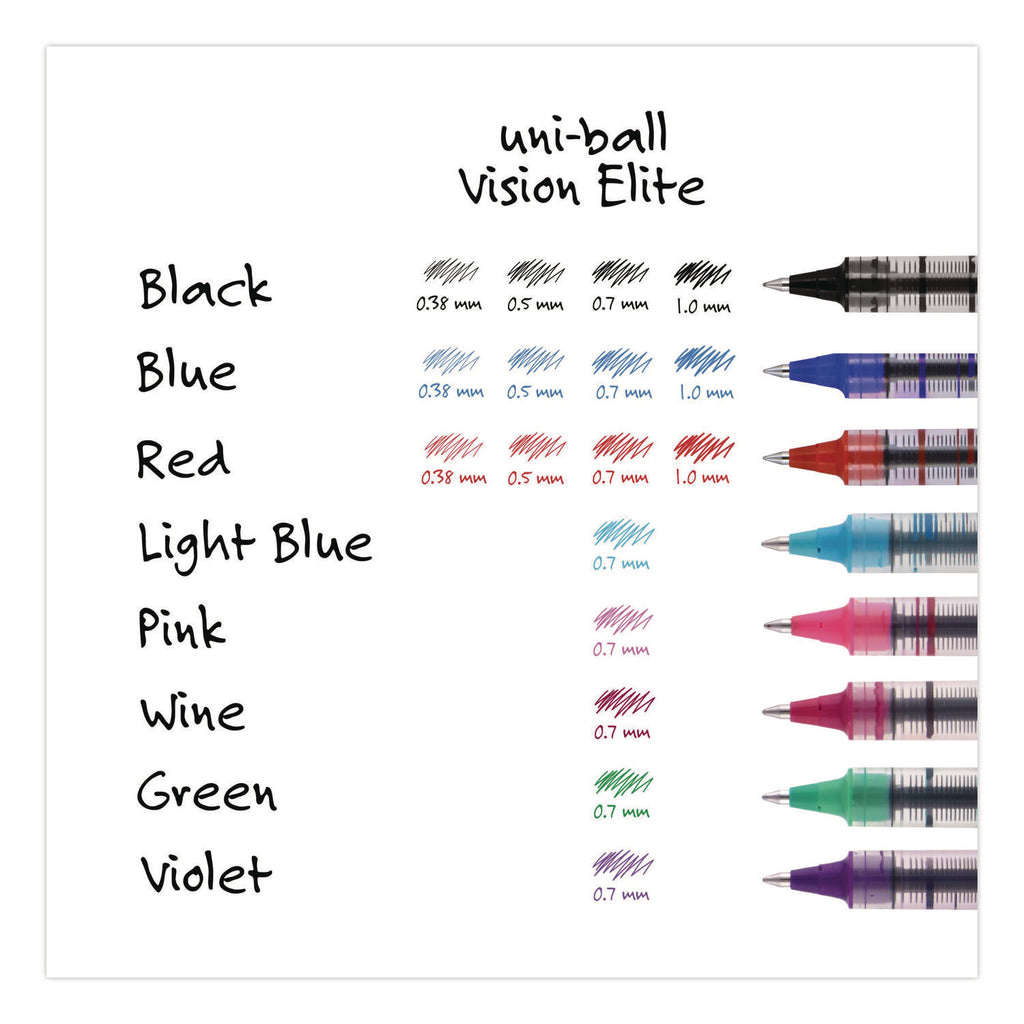 uni-ball - Vision Roller Ball Stick Water-Proof Pen, Majestic Purple Ink, Fine, Dozen, Sold as 1 DZ