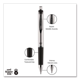207 Impact Gel Pen, Retractable, Bold 1 mm, Black Ink, Black Barrel