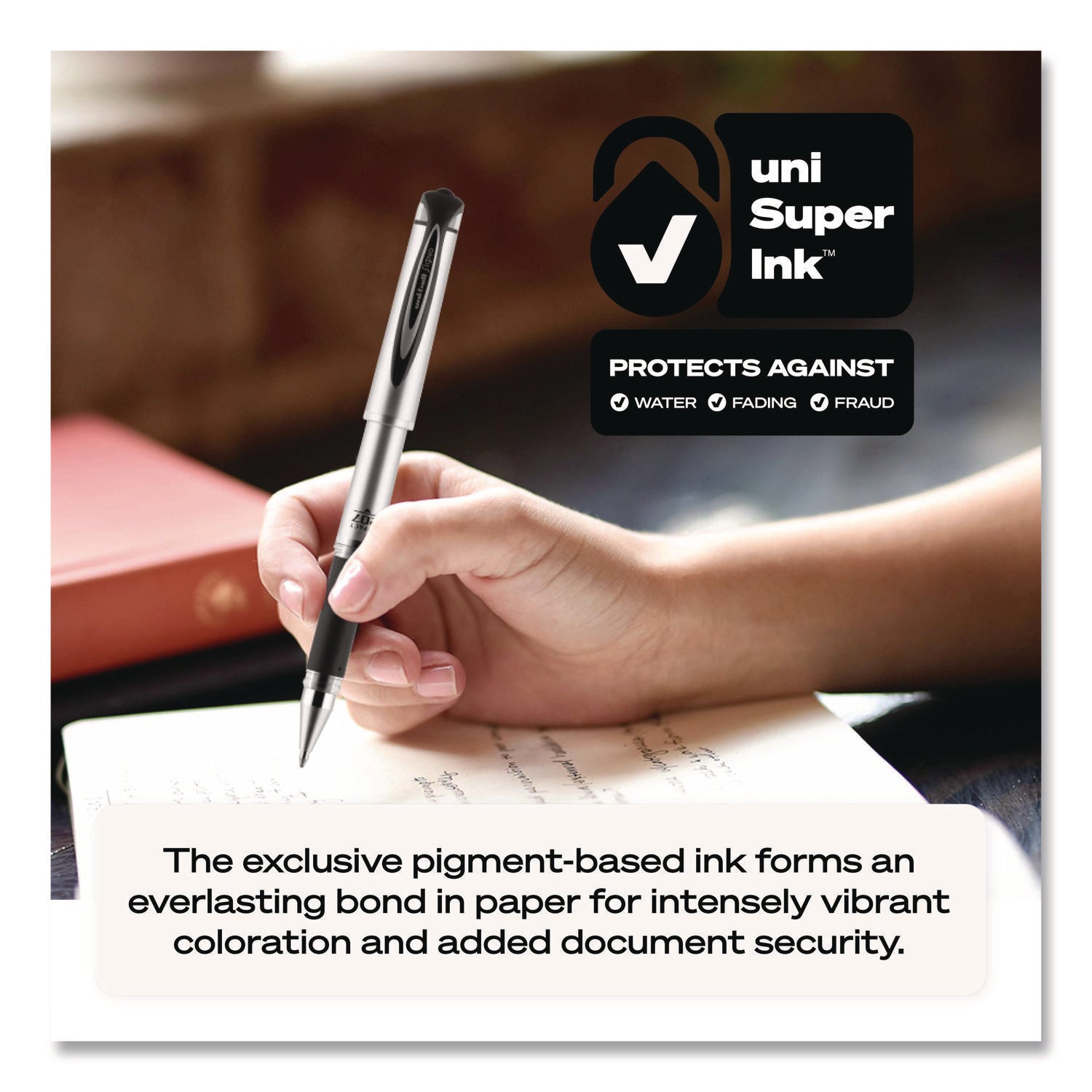 207 Impact Gel Pen, Retractable, Bold 1 mm, Blue Ink, Black/Blue Barrel