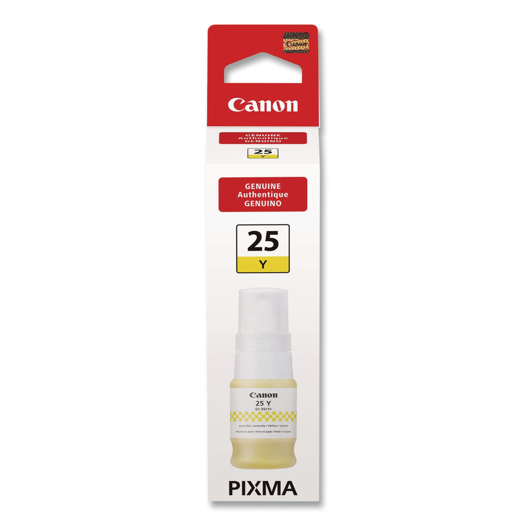 Canon GI-25 Ink Bottles - Inkjet - Yellow - 3000 Pages - 37 mL - 1 Each