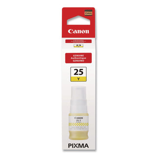 Canon GI-25 Ink Bottles - Inkjet - Yellow - 3000 Pages - 37 mL - 1 Each