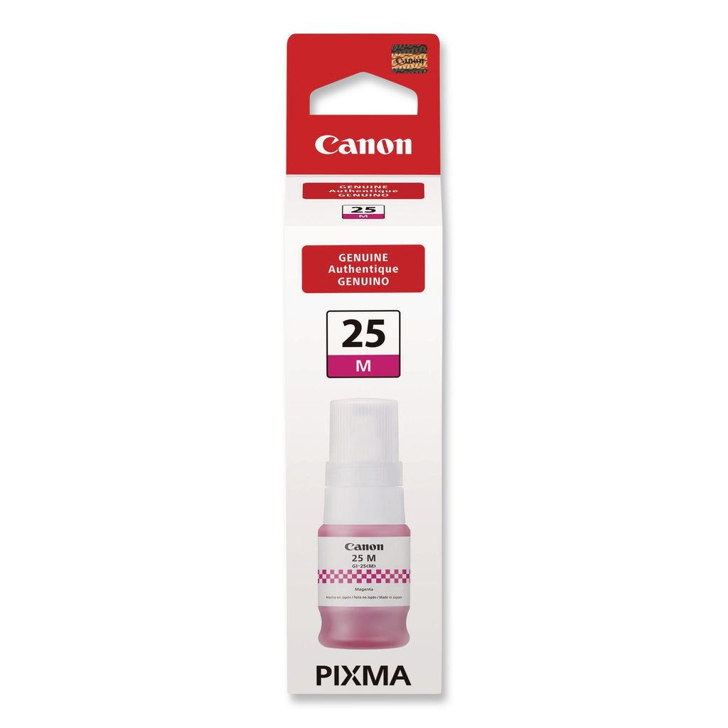 Canon GI-25 Ink Bottles - Inkjet - Magenta - 3000 Pages - 37 mL - 1 Each