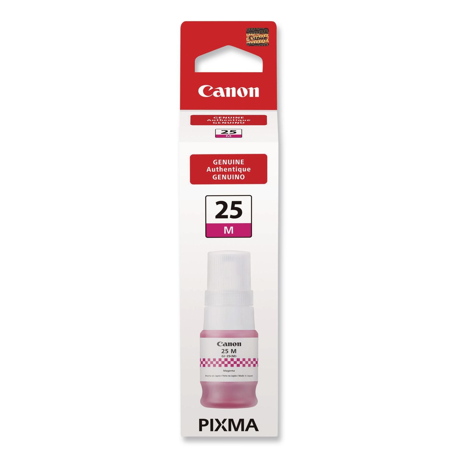 Canon GI-25 Ink Bottles - Inkjet - Magenta - 3000 Pages - 37 mL - 1 Each