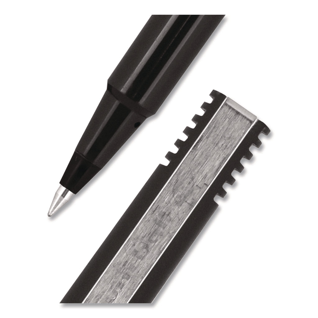 Roller Ball Pen, Stick, Extra-Fine 0.5 mm, Black Ink, Black Barrel, 36/Pack