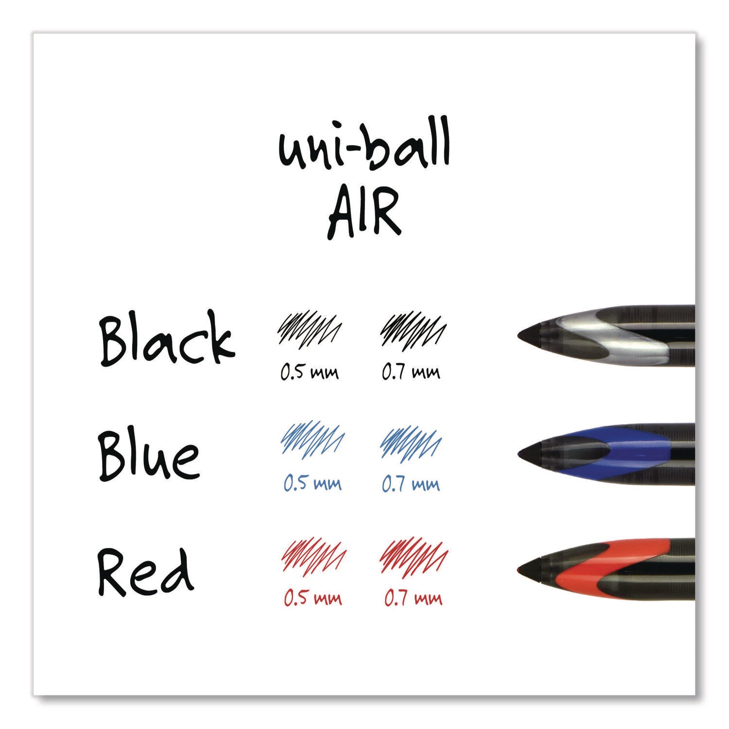AIR Porous Rollerball Pen, Medium 0.7 mm, Black Ink/Barrel, Dozen