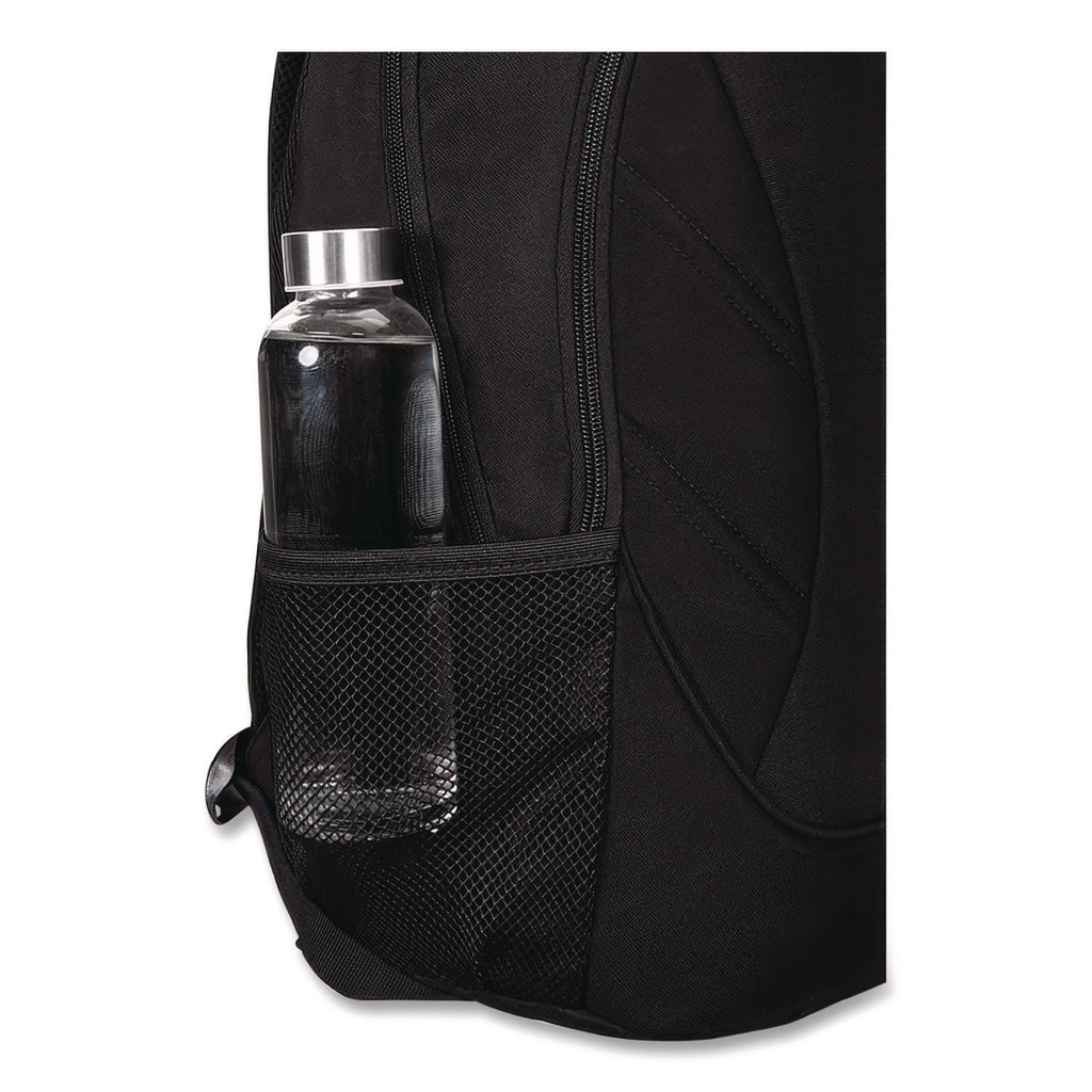 Ascend Backpack, Fits Devices Up to 16", Polyester, 12.5 x 7 x 18.6, Black