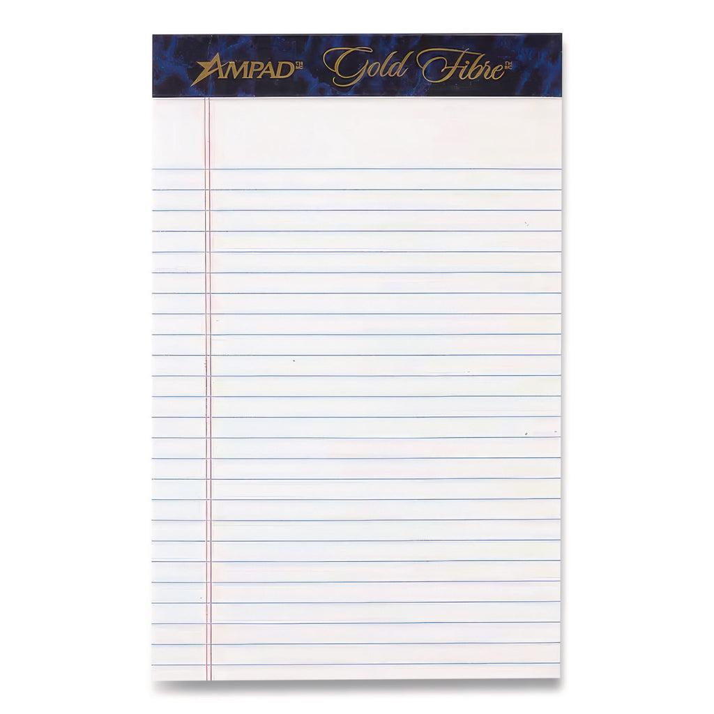 TOPS Gold Fibre Med. Ruled Prem. Jr. Legal Pads, Sold as 1 Dozen, 12 Each per Dozen