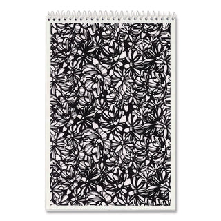 Fashion Steno Pad, Gregg Rule, Assorted Abstract Floral Headband Designs, 80 White 6 x 9 Sheets, 6/Pack
