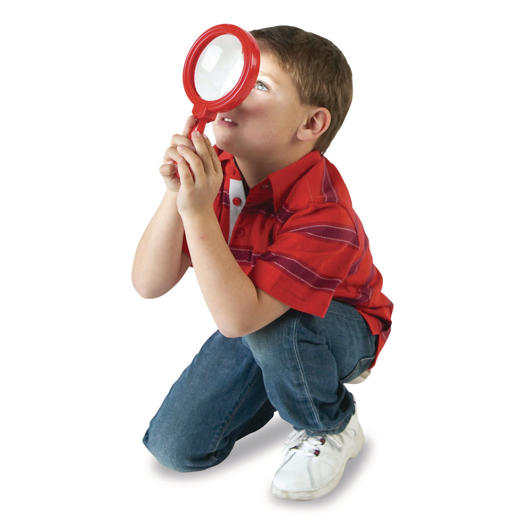 Learning Resources Primary Science Jumbo Magnifiers Set - Magnifying Area 4.50" Diameter - Overall Size 6.7" Height - Plastic Lens