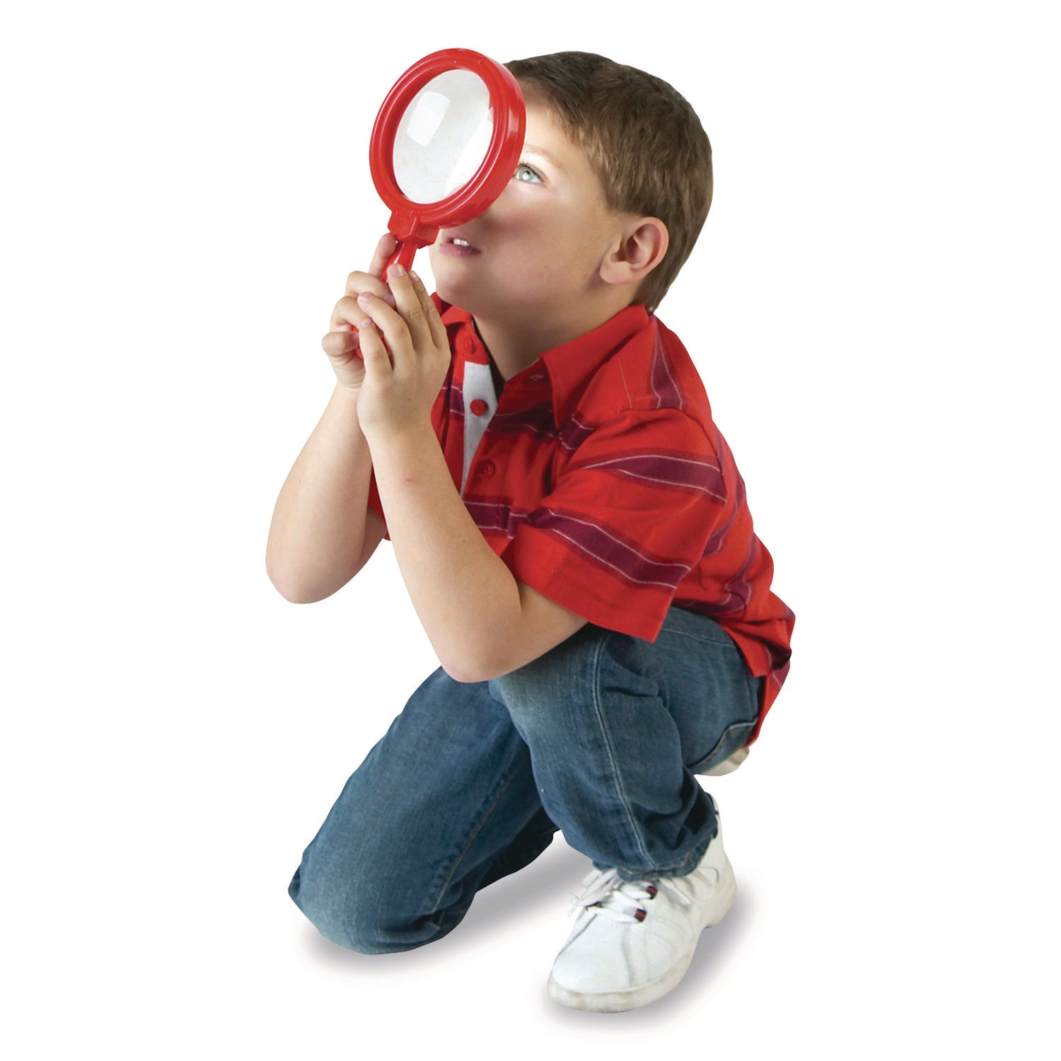 Learning Resources Primary Science Jumbo Magnifiers Set - Magnifying Area 4.50" Diameter - Overall Size 6.7" Height - Plastic Lens