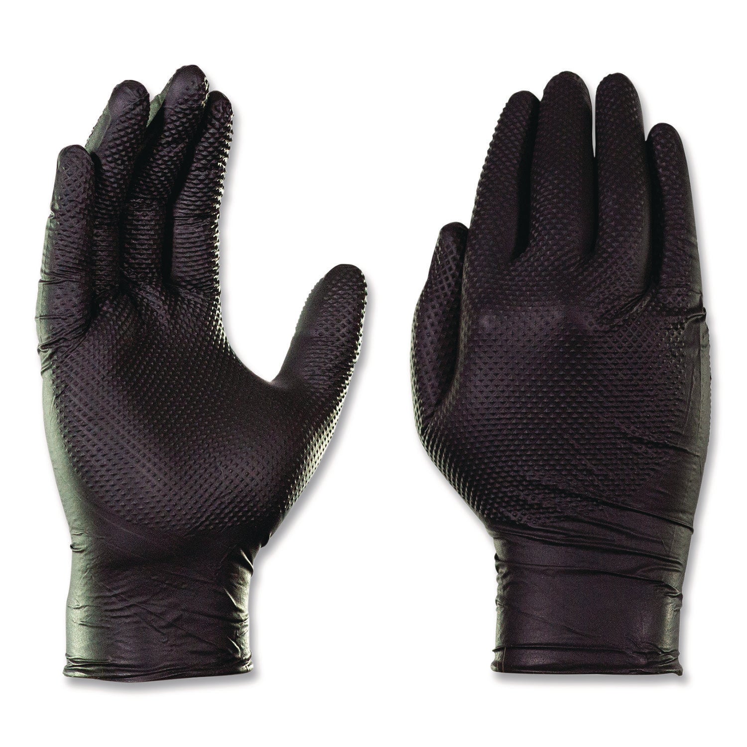 Nitrile Exam Gloves, Powder-Free, 6 mil, X-Large, Black, 100 Gloves/Box, 10 Boxes/Carton
