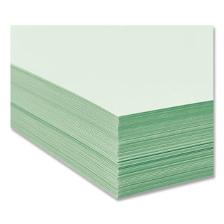 30% Recycled Colored Paper, 20 lb Bond Weight, 8.5 x 11, Green, 500/Ream