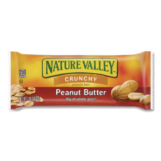Granola Bars, Crunchy Peanut Butter, 1.5 oz Pouch, 28/Box