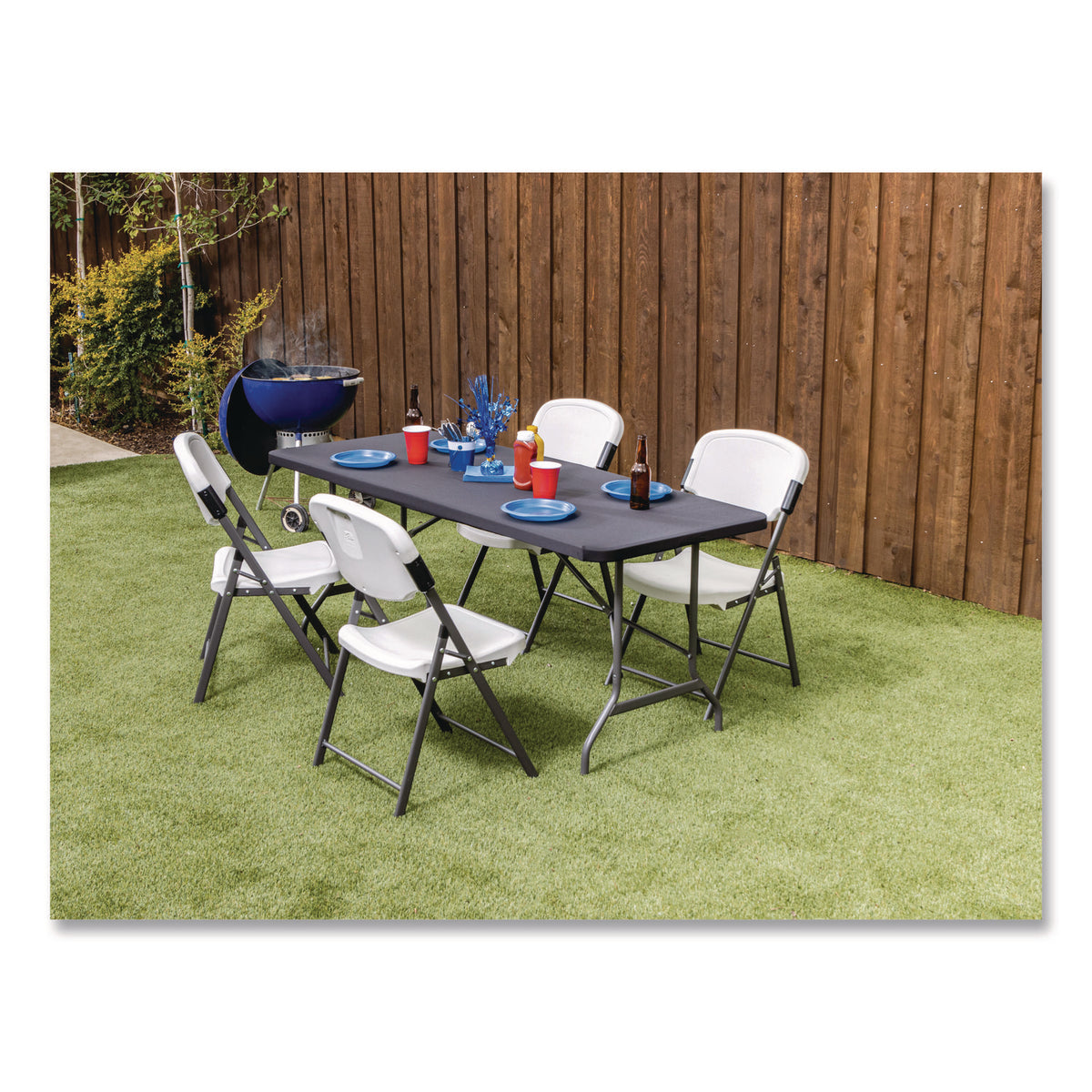iGear Fabric Table Top Cap Cover, Polyester, 30 x 72, Black