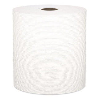 Hard Roll Paper Towels with Premium Absorbency Pockets, 1-Ply, 8" x 425 ft, 1.5" Core, White, 12 Rolls/Carton