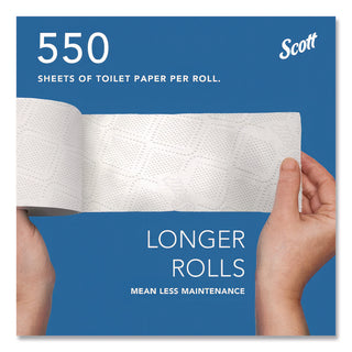 Essential Standard Roll Bathroom Tissue, Septic Safe, 2-Ply, White, 550 Sheets/Roll, 40 Rolls/Carton