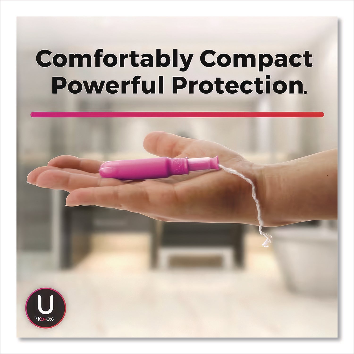 U by Kotex Click Compact Tampons, Regular, 32/Pack