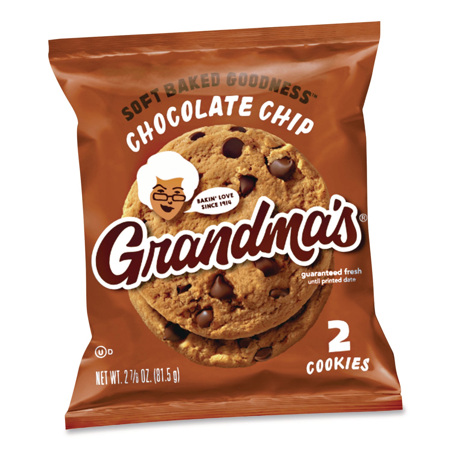 Cookies - Single Serve, Chocolate Chip, 2.5 oz Packet, 60/Carton