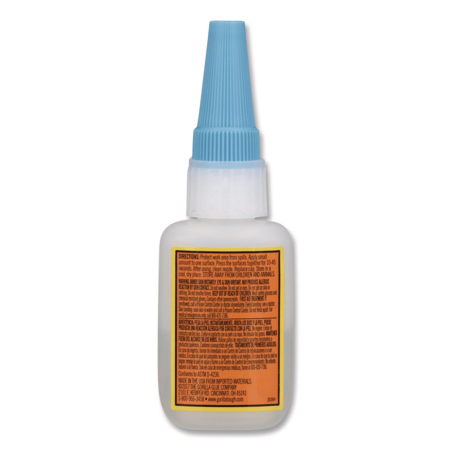 Super Glue, 0.53 oz, Dries Clear