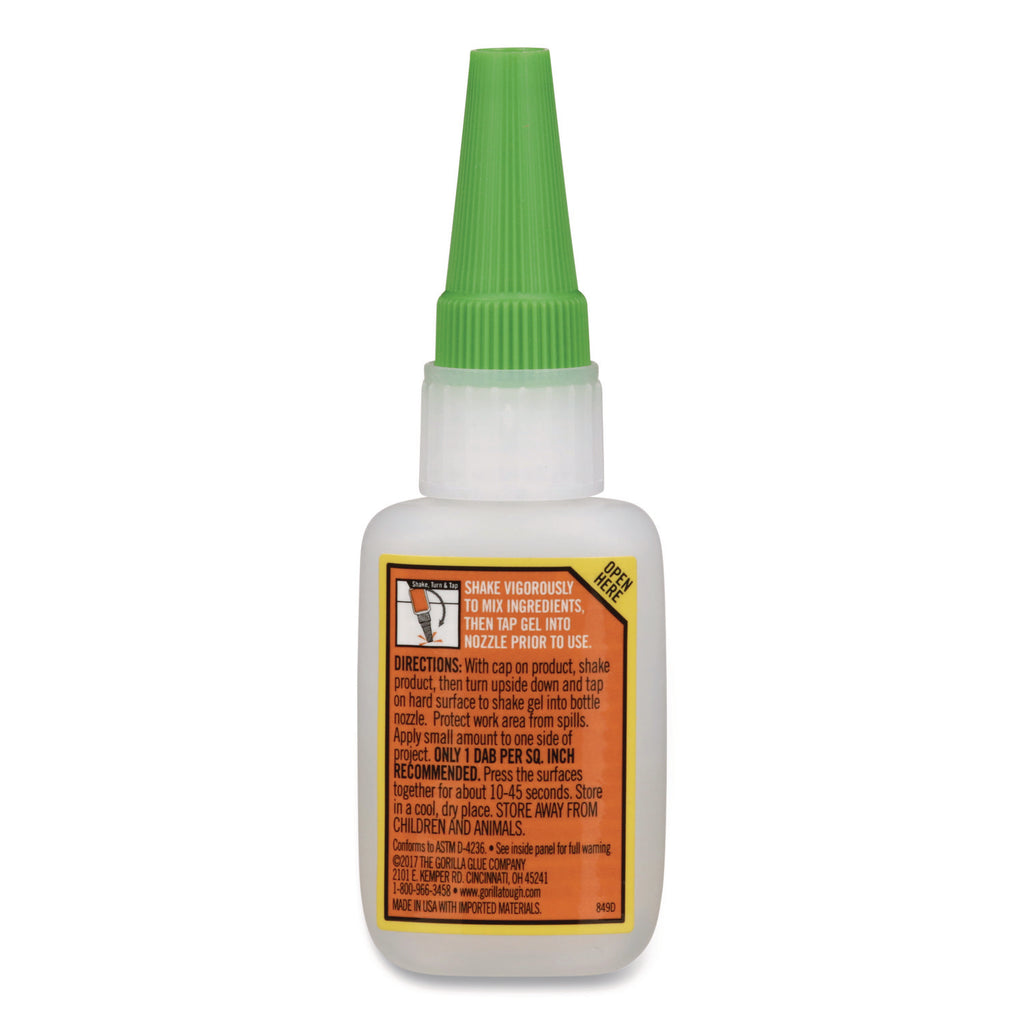 Super Glue Gel, 0.53 oz, Dries Clear
