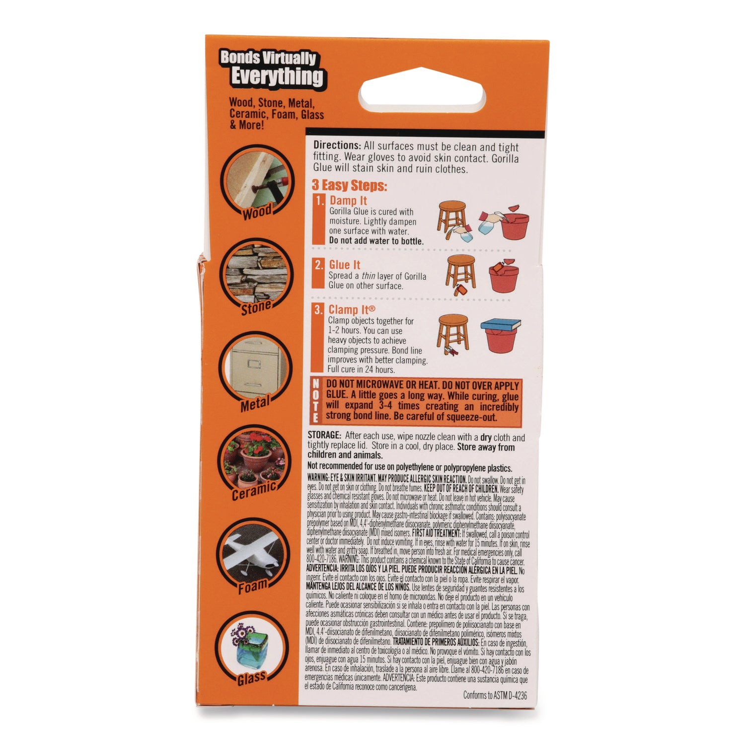 Original Formula Glue, 2 oz, Dries Light Brown