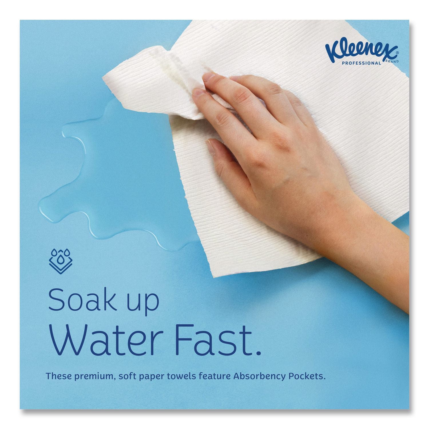 Premiere Folded Towels, 1-Ply, 9.4 x 12,4, White, 120/Pack, 25 Packs/Carton