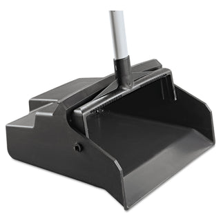 lobbymaster-plastic-dust-pan-12w-x-37h-plastic-black-pan-white-handle_imp2600 - 3