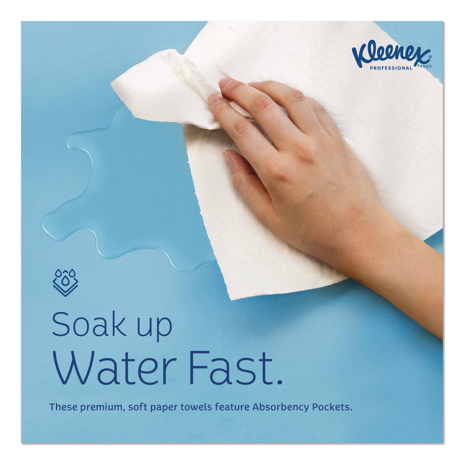 Hand Towels, POP-UP Box, Cloth, 1-Ply, 9 x 10.5, Unscented, White, 120/Box