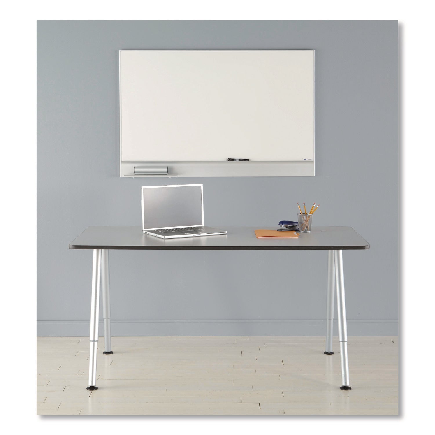 Polarity Magnetic Dry Erase White Board, 48 x 32, White Surface, Silver Aluminum Frame