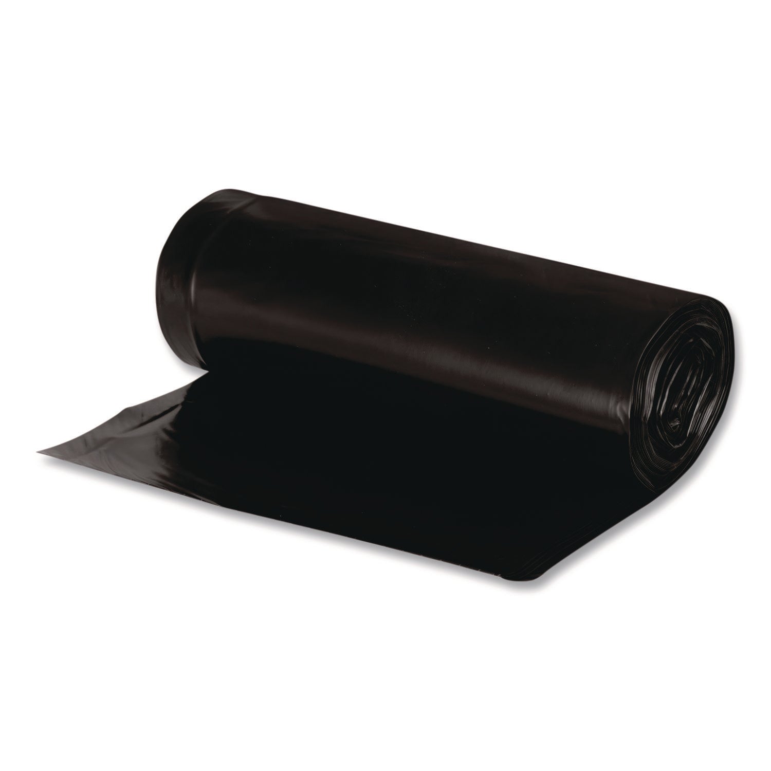 Linear Low Density Large Trash and Yard Bags, 33 gal, 0.9 mil, 32.5" x 40", Black, 80/Carton