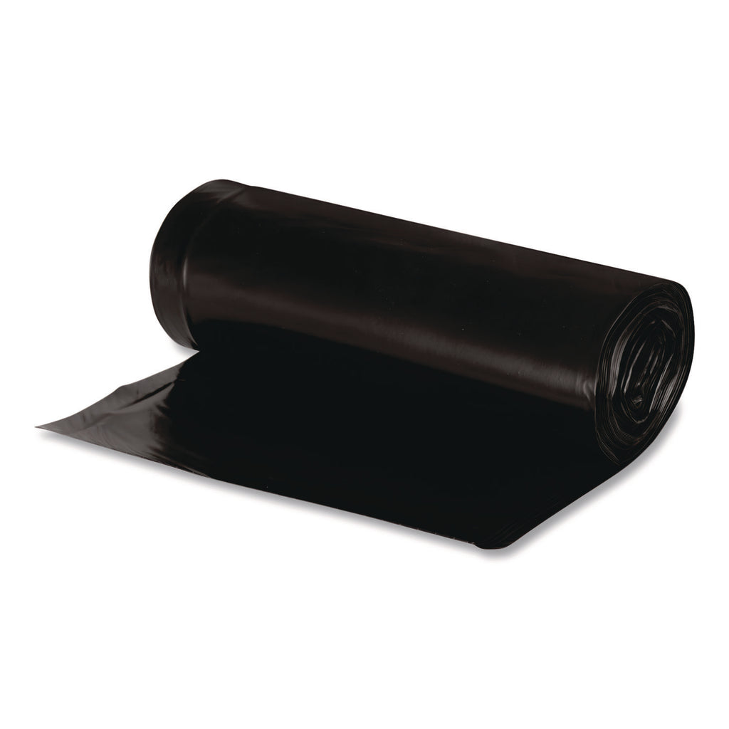 Linear Low Density Recycled Can Liners, 10 gal, 0.85 mil, 24" x 23", Black, 25 Bags/Roll, 20 Rolls/Carton