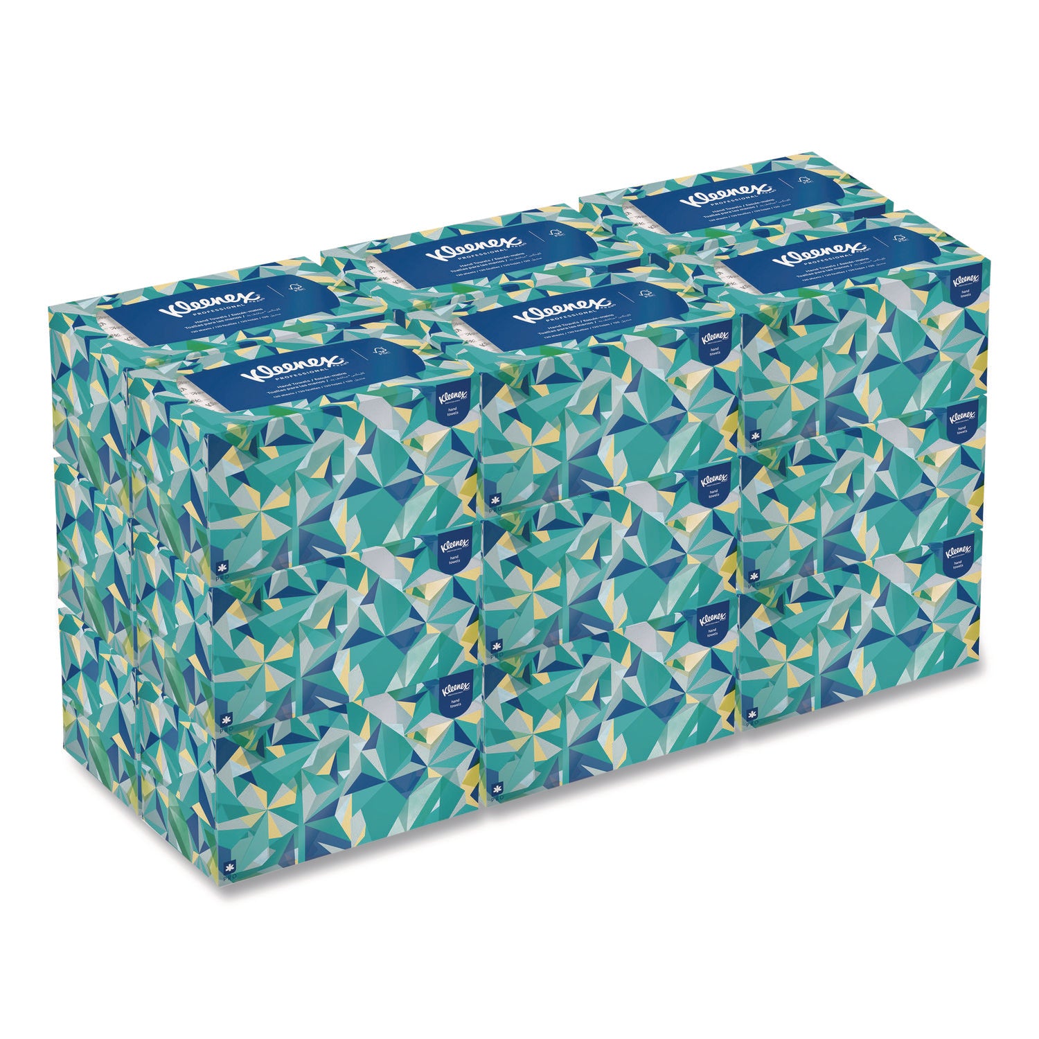 Hand Towels, POP-UP Box, Cloth, 1-Ply, 9 x 10.5, Unscented, White, 120/Box, 18 Boxes/Carton